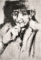 Obdulio, 'The Smoker,' pastel/drwaing, Carminel Gallery